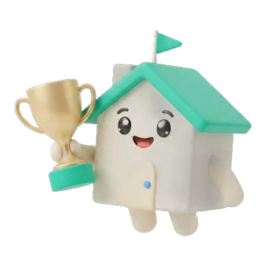 Maskot s trofejí
